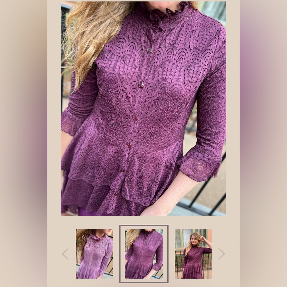 B01- Zadie Bs Aleah Lace Top - WMNS M